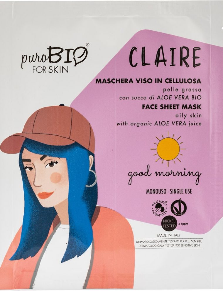 CLAIRE-goodmorning-maschera-viso-purobio-for-skin