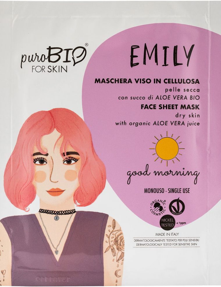 EMILY-goodmorning-maschera-viso-purobio-for-skin