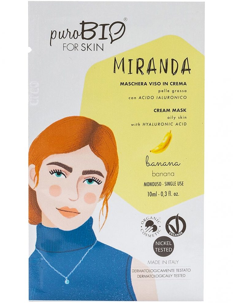 Miranda-banana-maschera-viso-purobio-for-skin