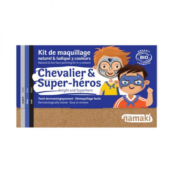 Knight-Superhero-3Color-Face-Painting-Kit-NAMAKI-COSMETICS